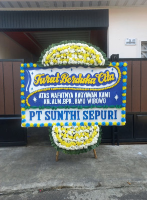 Papan Bunga Duka di Petasia Barat